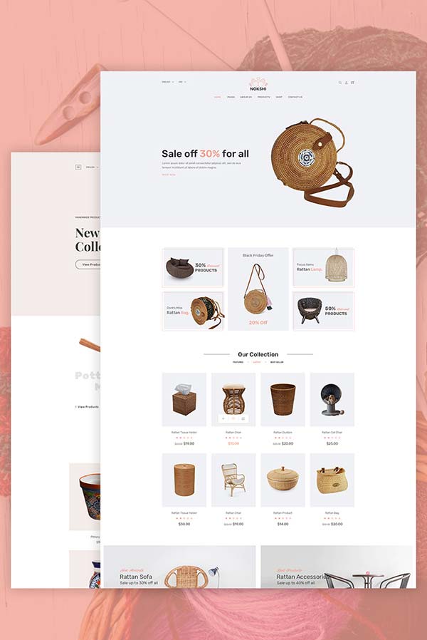 Nokshi - Handmade & Craft eCommerce Shopify Theme