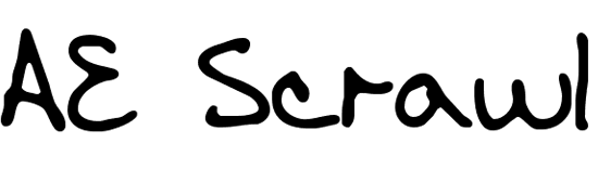 AE Scrawl - free truetype fonts