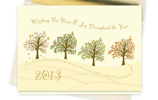seasonal calendar cards