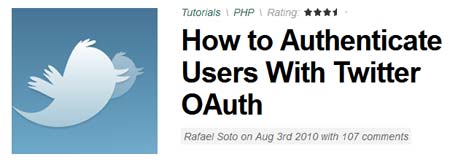 How to Authenticate Users With Twitter OAuth