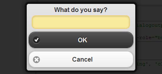 A Popup Dialog Box for jQuery Mobile