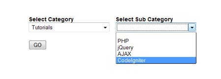 Dynamic Loading of ComboBox using jQuery and Ajax in PHP