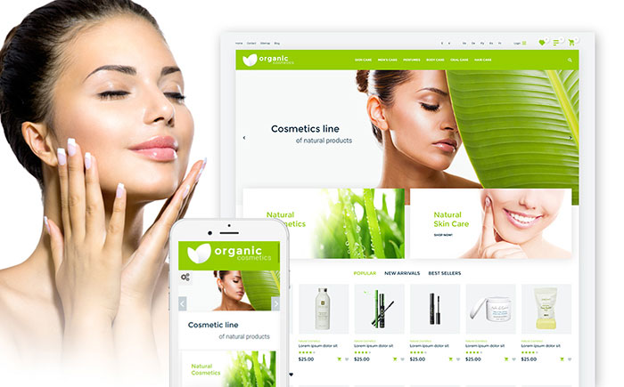 Organic Cosmetics PrestaShop theme