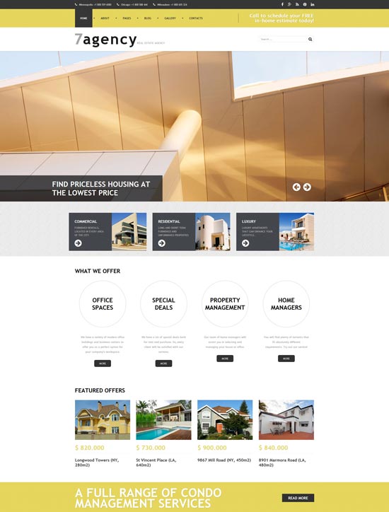 7agency real estate responsive joomla template