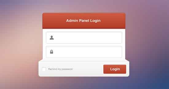 Admin-Panel-Login-PSD