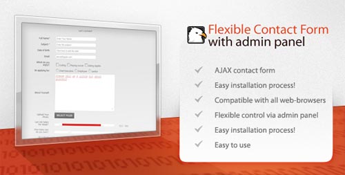 Ajax PHP Contact Form with CSV Exporter