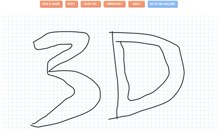 Sketch in 3D With Animating Lines on HTML5 canvas