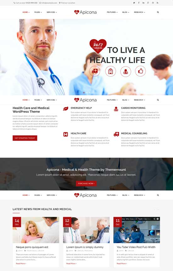 Apicona-Health-Medical-WordPress-Theme