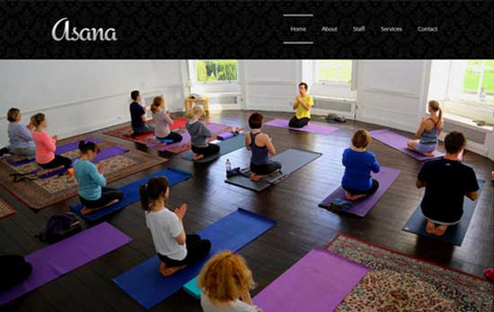 Asana - Free Fitness Gym Website Templates