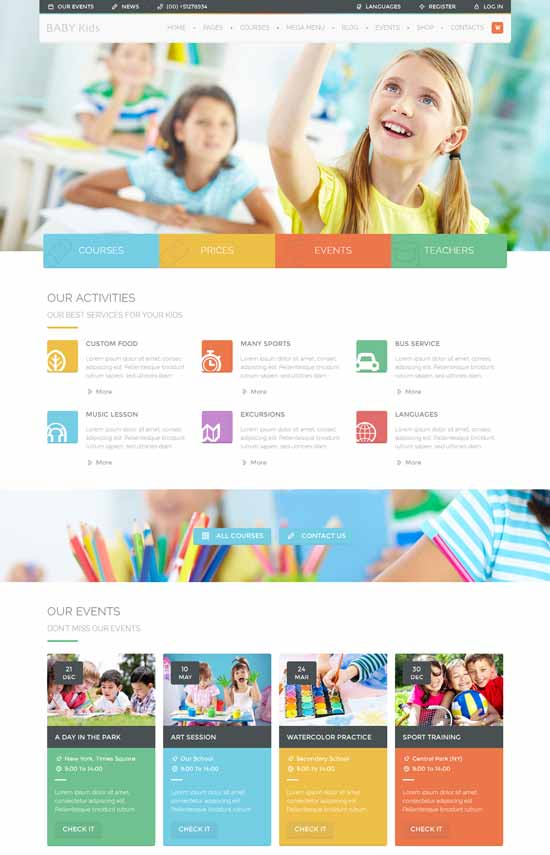Popular school content samples picture