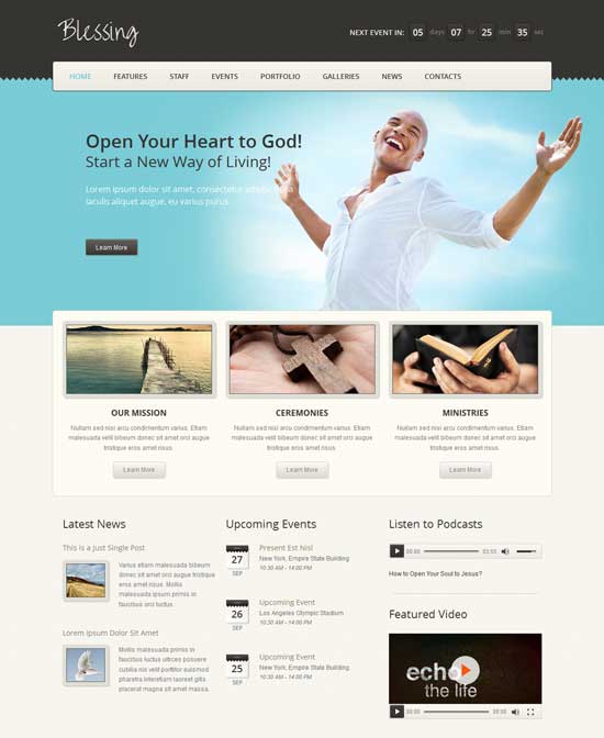 Blessing-Responsive-HTML5-CSS3-Template