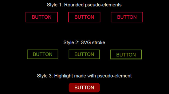 Button Hover Effects 