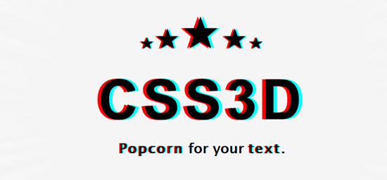 CSS3 3D Text