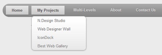 CSS3 Dropdown Menu 3