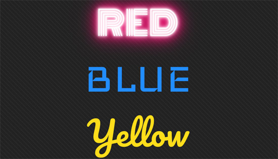 CSS3 Neon Glow 