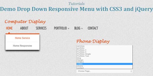 CSS3 and jQuery menu1 