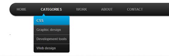 CSS3 drop-down menu