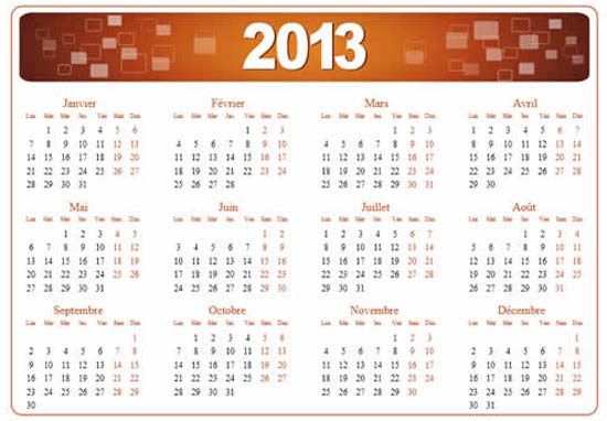 calendar grid vector