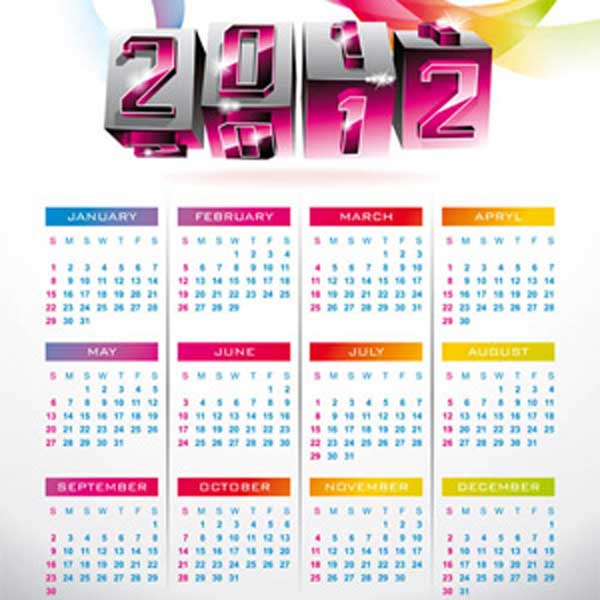 calendar new year