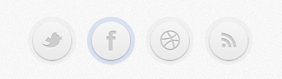 css3 Circle Social Button
