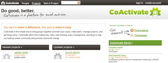 CoActivate - free project management tools