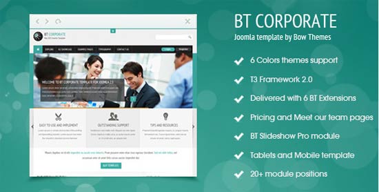 BT Corporate Responsive Consulting Joomla Templates
