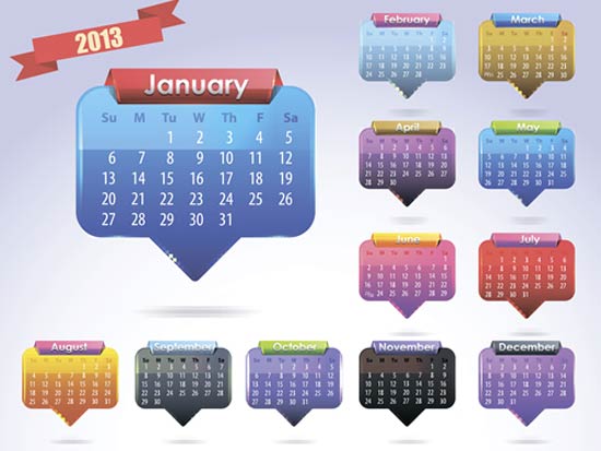creative calendar grid