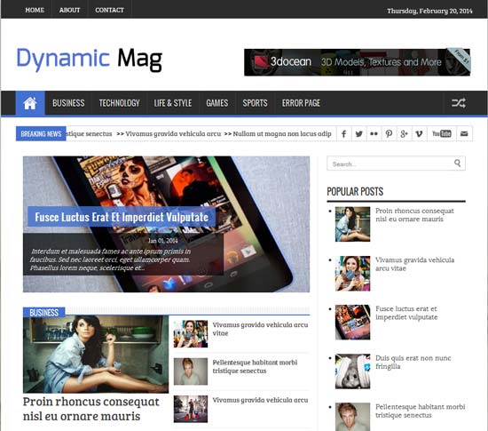 Dynamic-Mag-Responsive-Blogger-Template
