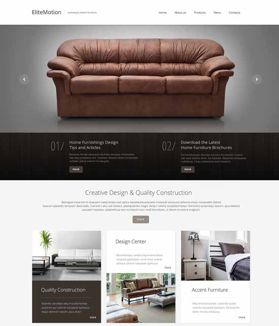 EliteMotion-Furniture-Responsive-Website-Template