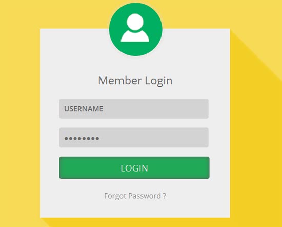 Entrar-Shadow-Flat-Login-Form-Template