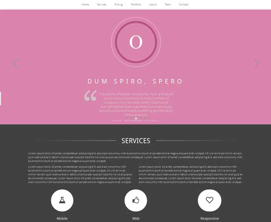 Essentia - Free Bootstrap One Page Template