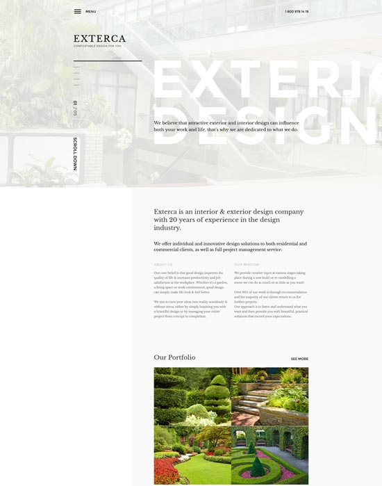 exterca free interior joomla template