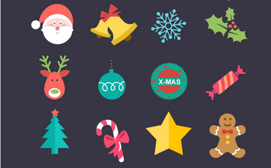 Flat-Christmas-Icon-Set-PSD