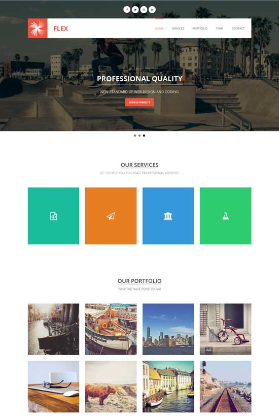 Flex-Free-HTML5-One-Page-Template