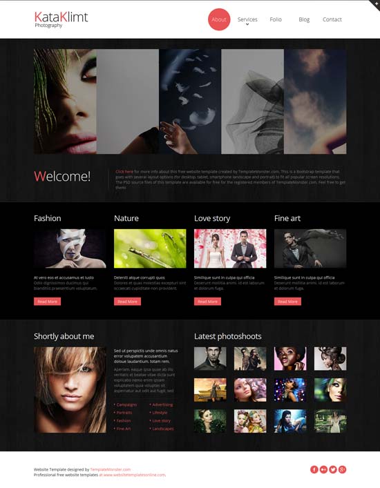 Free-Bootstrap-Responsive-Photography-Template