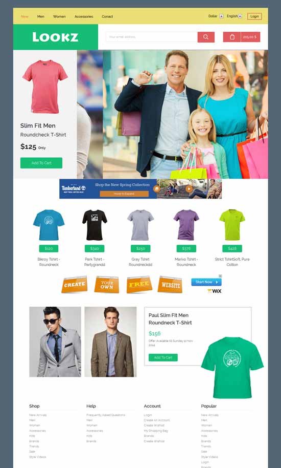 Free Ecommerce Website Template Database Riset