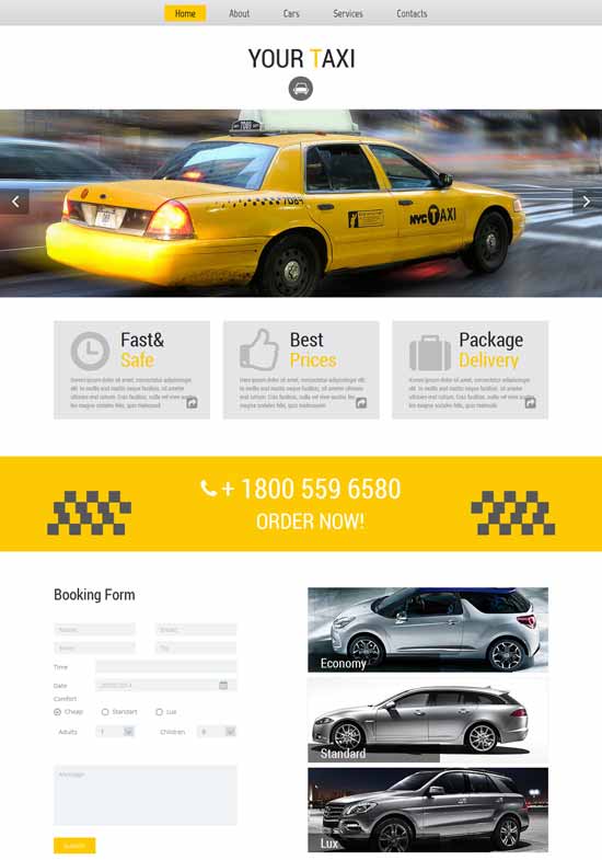 Free-HTML5-Taxi-Website-Template