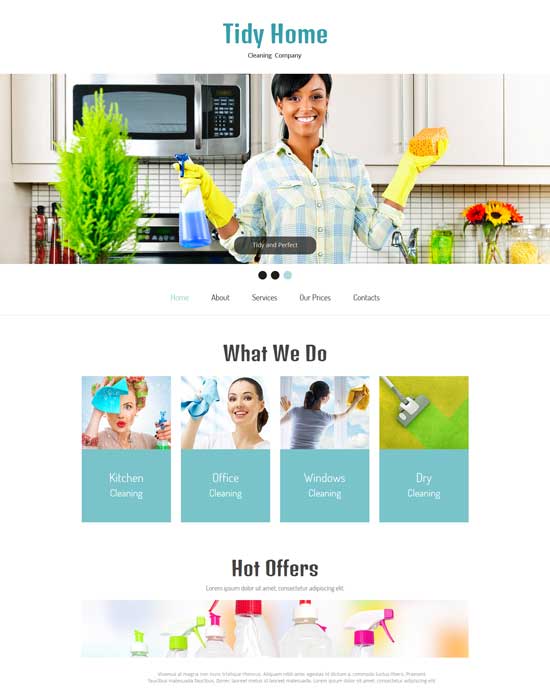 cleaning company html5 template