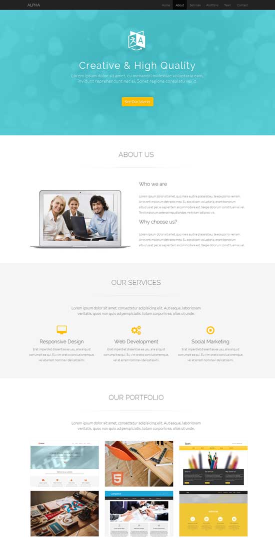 Free-One-Page-Bootstrap-Template-Alpha