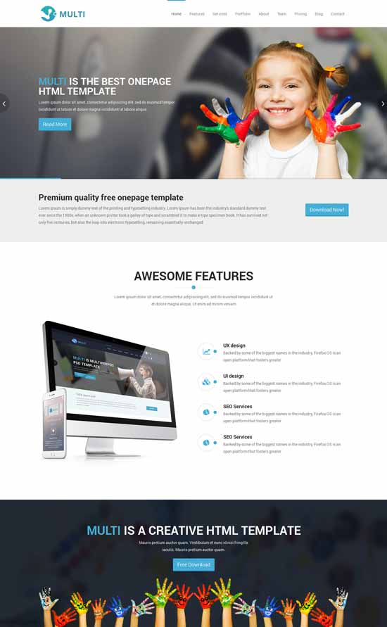 Simple One Page Responsive Html Template Free Download BEST HOME 
