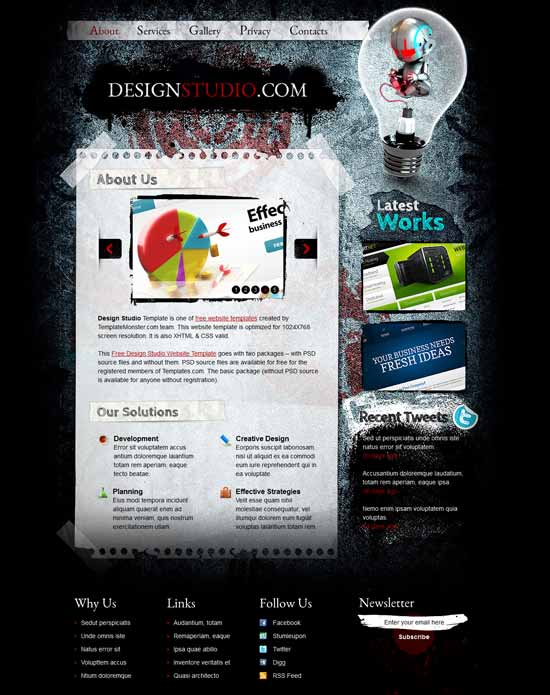 Free-Web-Design-Studio-Website-Template