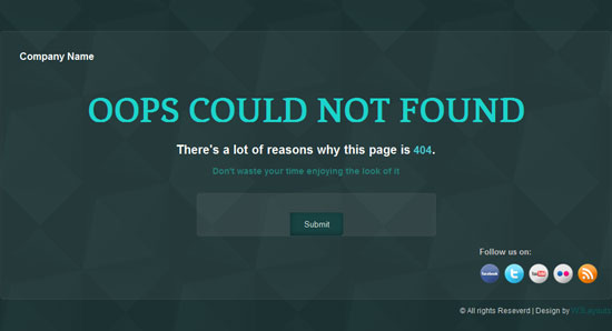 Green-Glossy-Free-404-Page-Not-Found-Web-Template