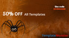 Halloween code Promo at TemplateMonster