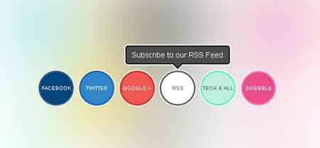 CSS Powered Buttons with Hover Tooltips