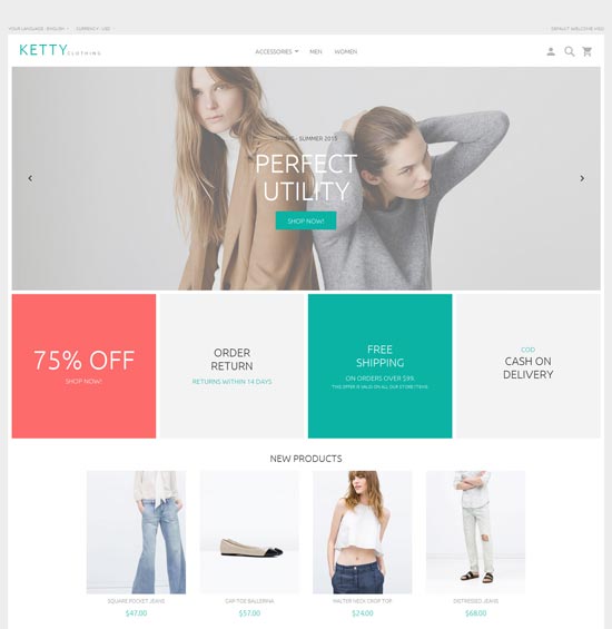 ketty free magento theme