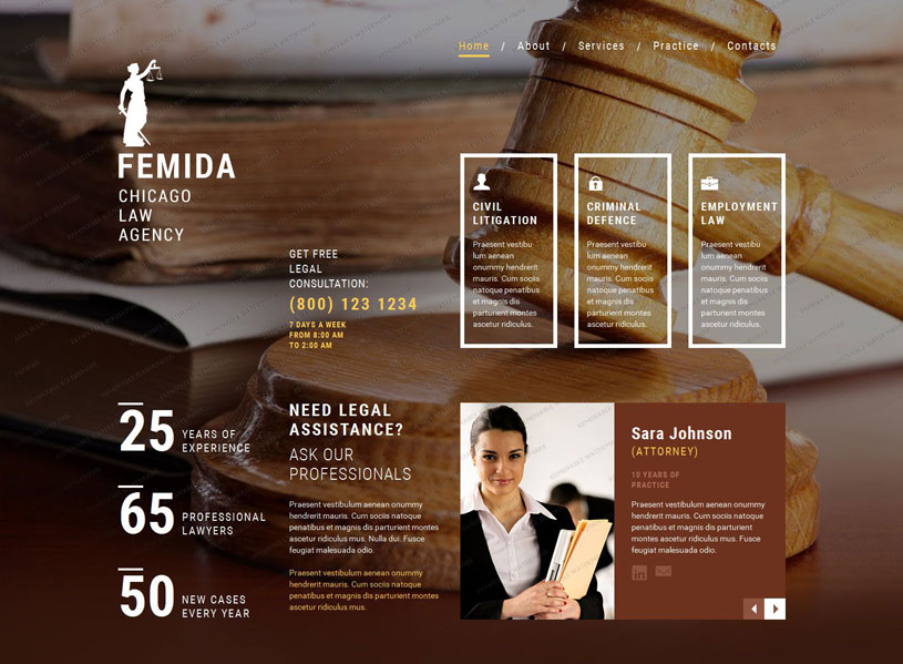 80 Best Lawyer Website Templates Free Premium Freshdesignweb