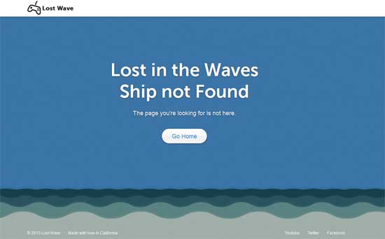 Lost - Responsive 404 Error Template