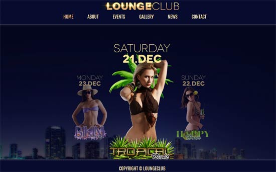 Lounge Club - HTML5 Responsive Site Template