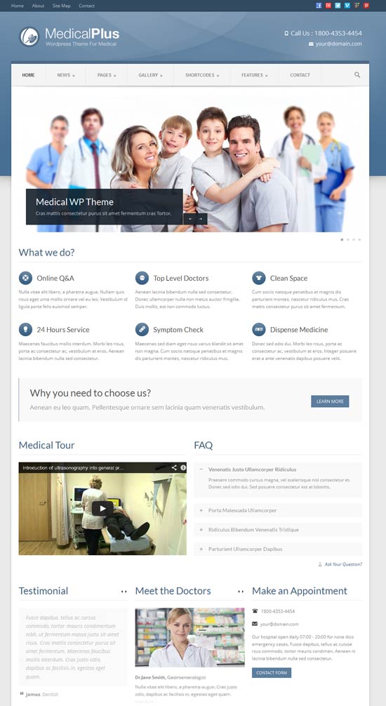 Medical Plus - Responsive Medical and Health Theme