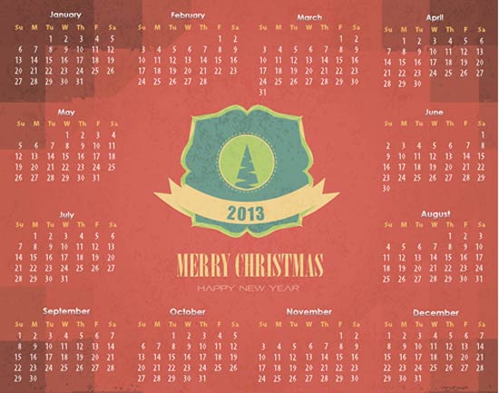 merry christmas calendar